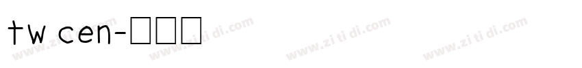 tw cen字体转换